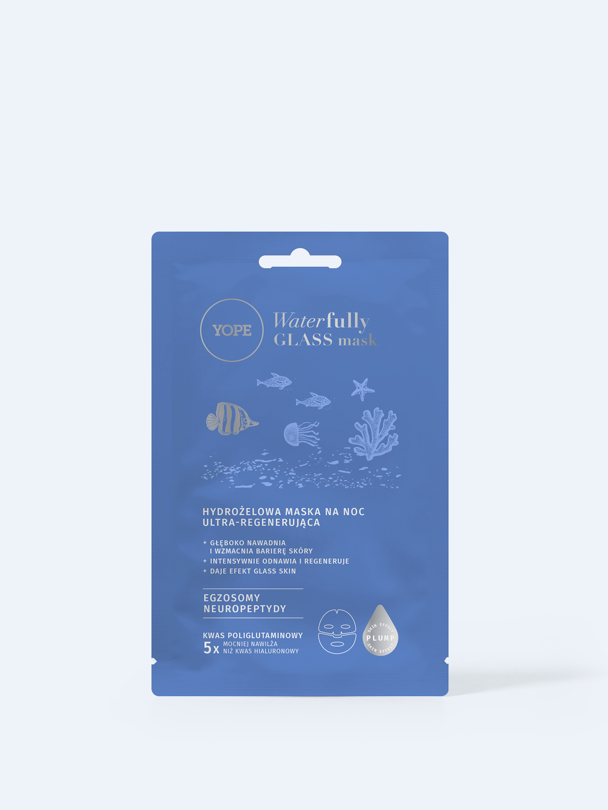 Hydrożelowa maska ultra-regenerująca na noc Waterfully GLASS mask 