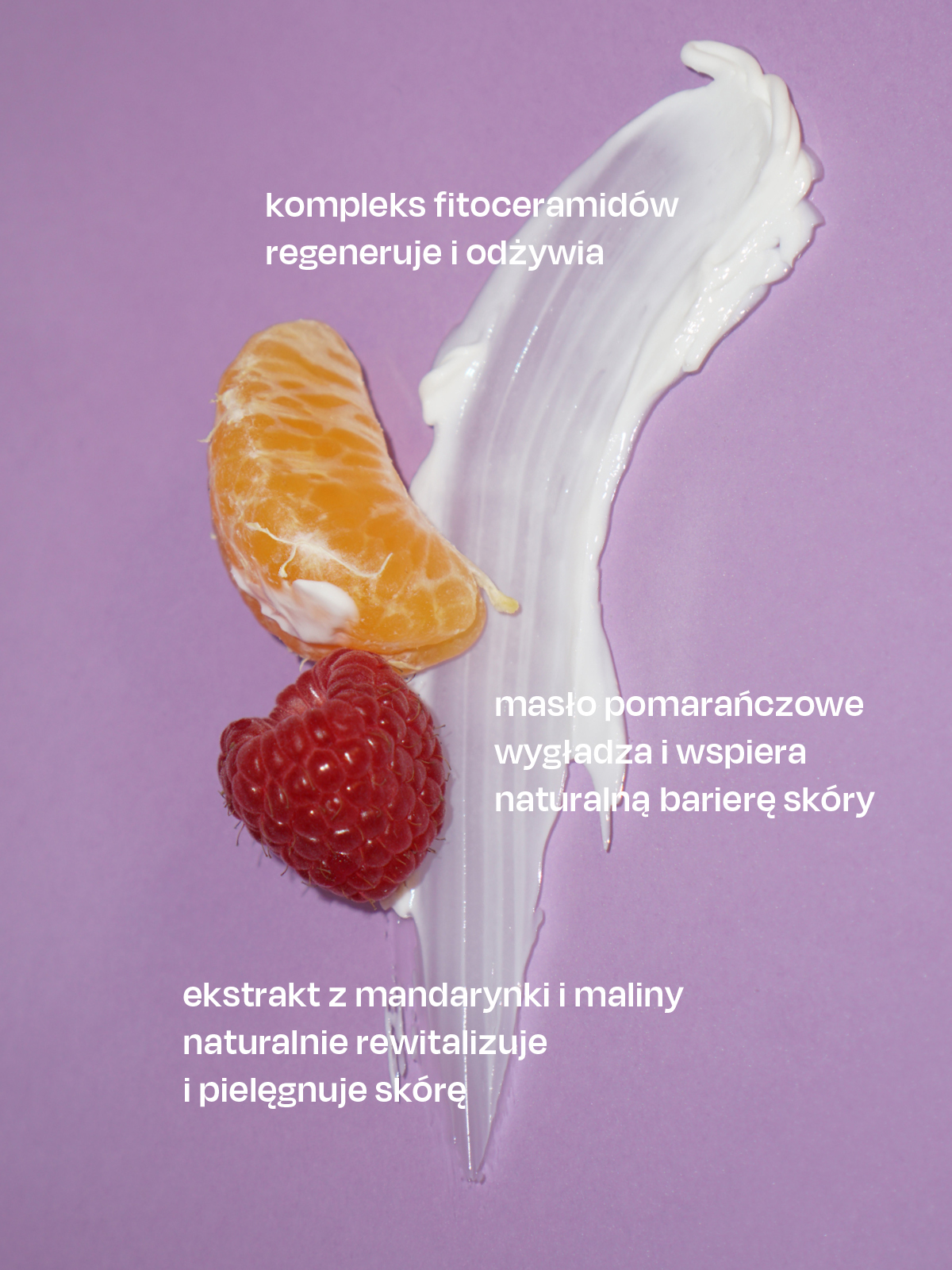 Regenerujący balsam do ciała z fitoceramidami Mandarynka & Malina