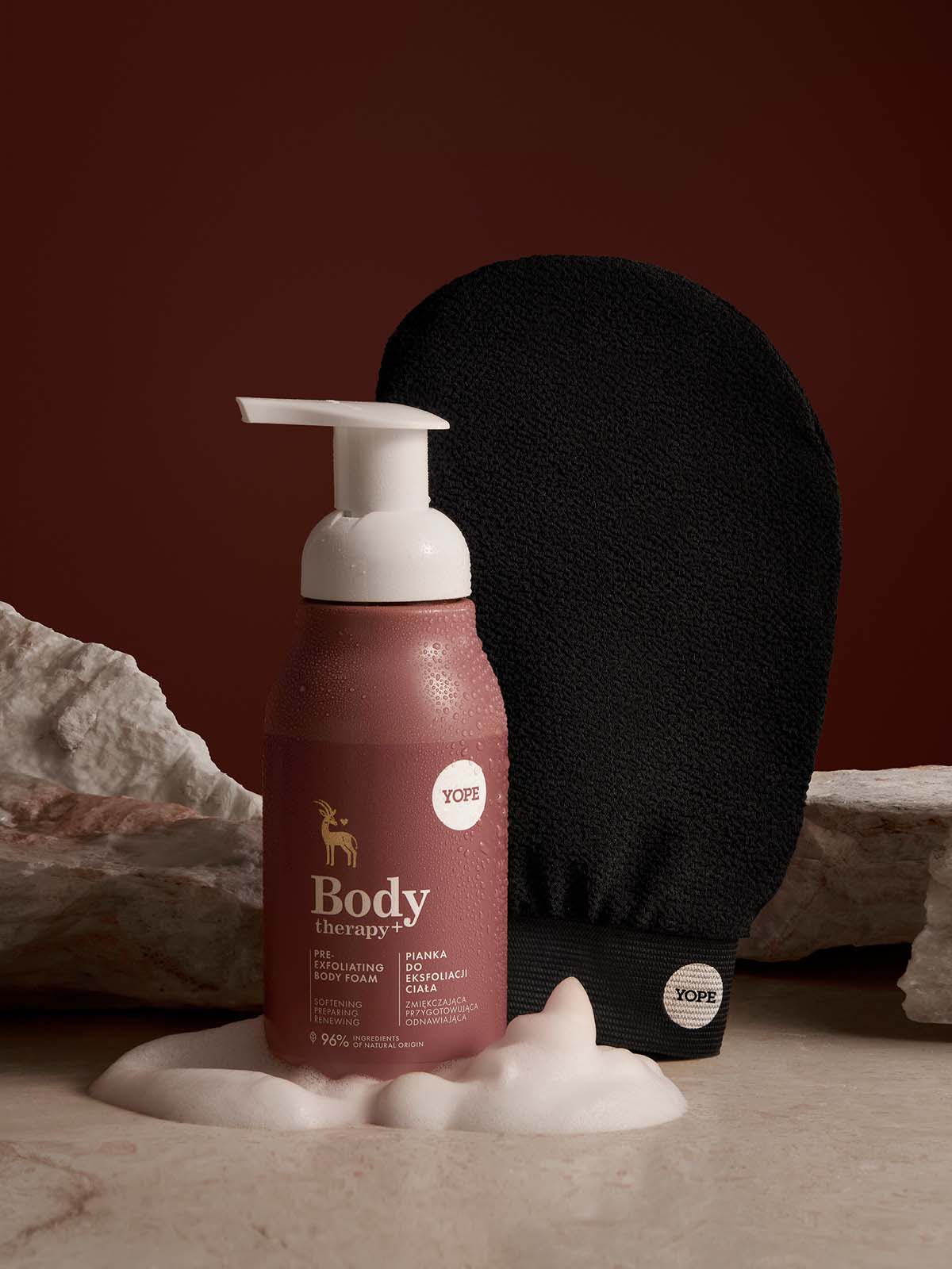 Eksfoliująca pianka do ciała Body therapy+