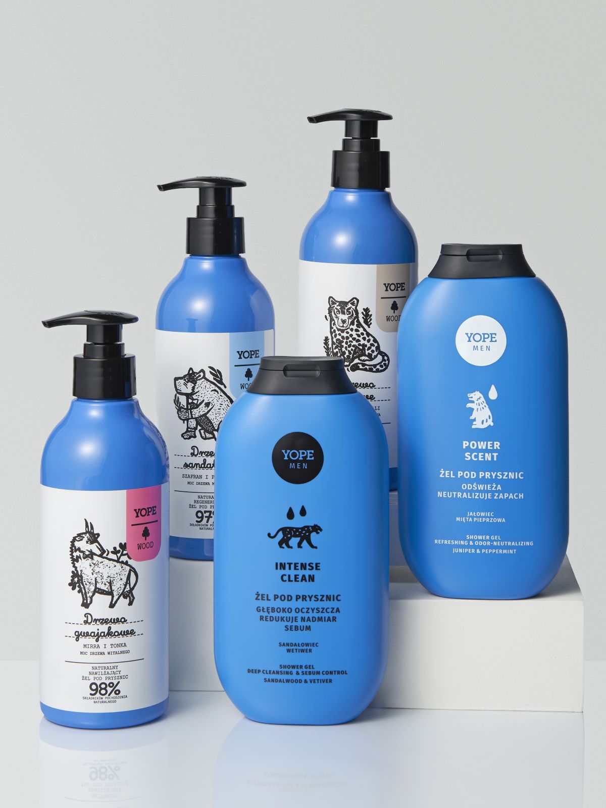 Żel pod prysznic głęboko oczyszczający Intense clean Sandałowiec i Wetiwer