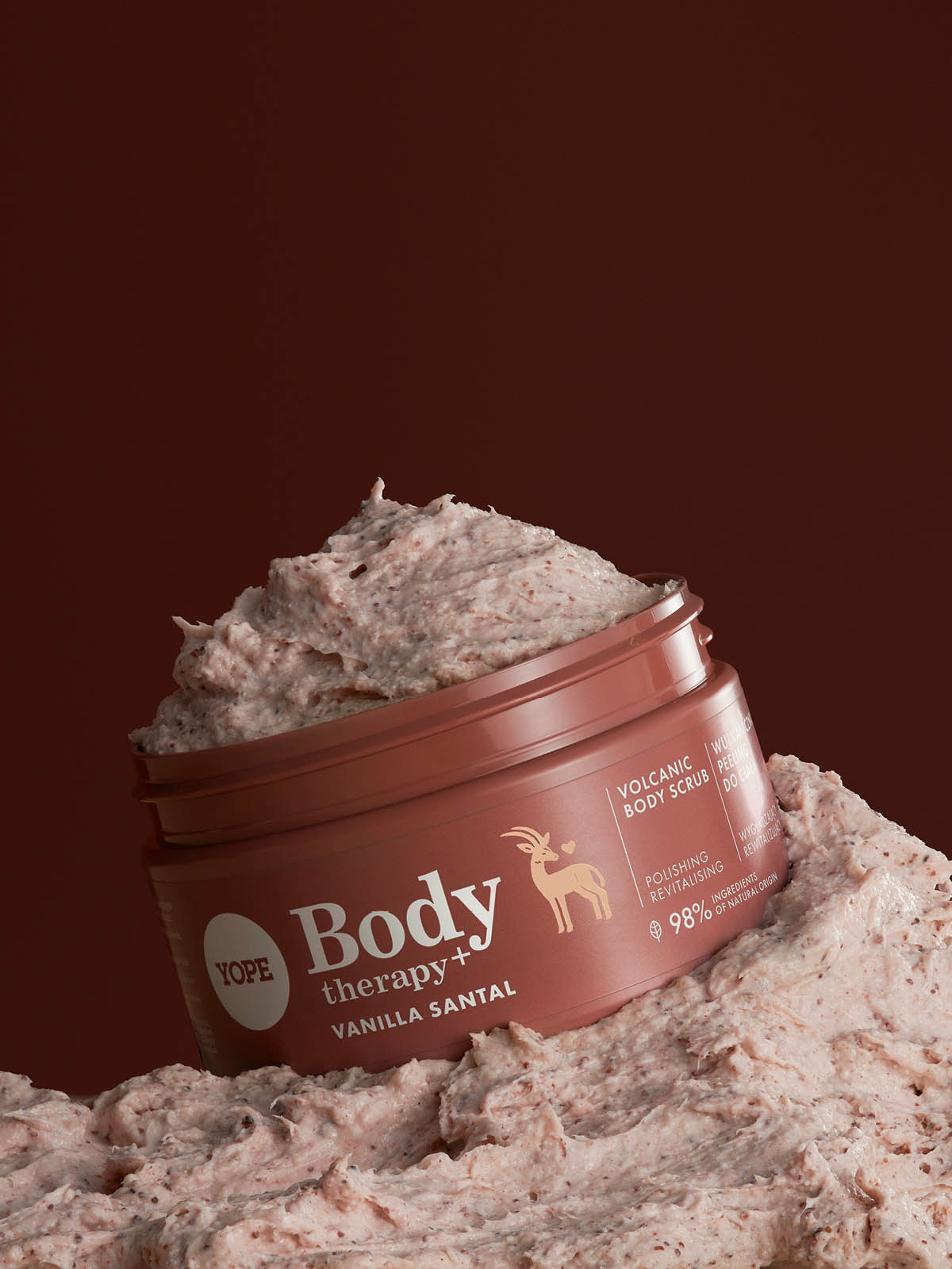 Mineralny peeling wulkaniczny Body therapy+ Vanilla Santal