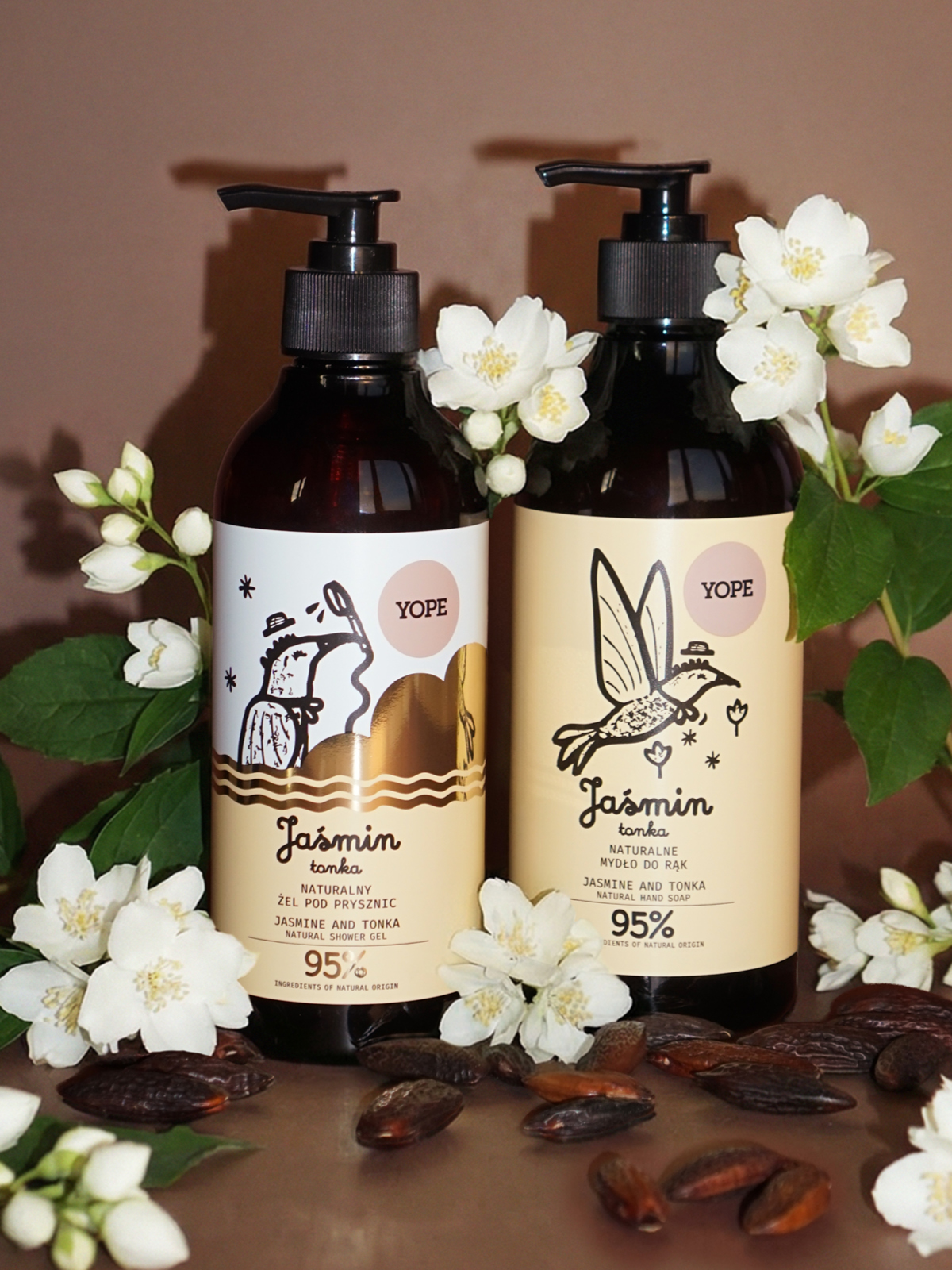 Naturalny żel pod prysznic Jaśmin & tonka