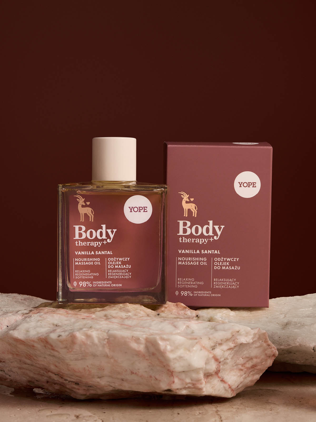 Odżywczy olejek do masażu Body therapy+ Vanilla Santal