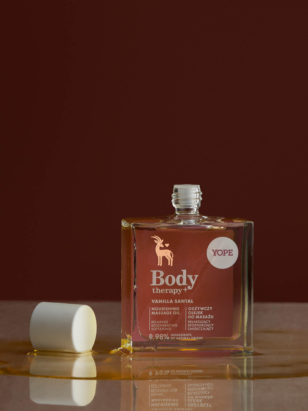 Odżywczy olejek do masażu Body therapy+ Vanilla Santal