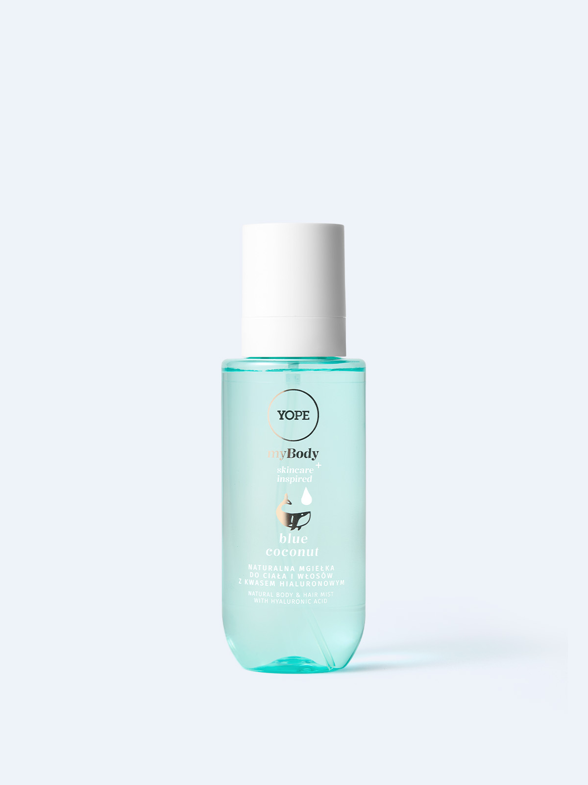 Naturalna mgiełka do ciała i włosów z kwasem hialuronowym Blue Coconut 