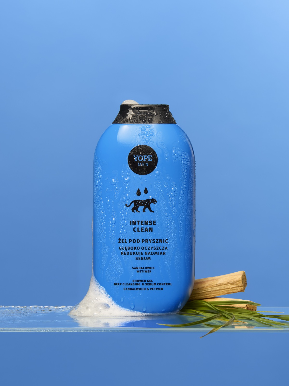 Żel pod prysznic głęboko oczyszczający Intense clean Sandałowiec i Wetiwer