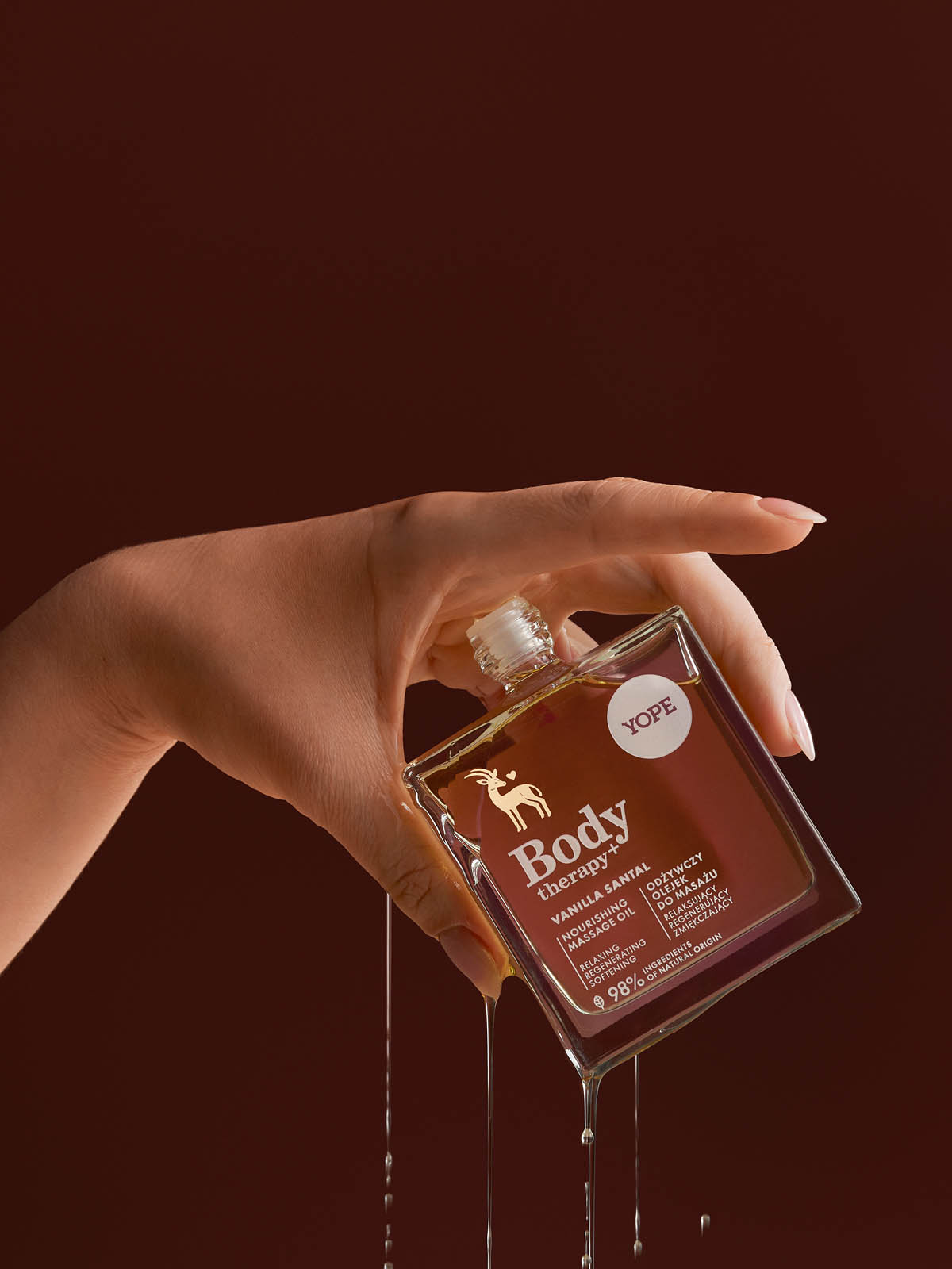 Odżywczy olejek do masażu Body therapy+ Vanilla Santal