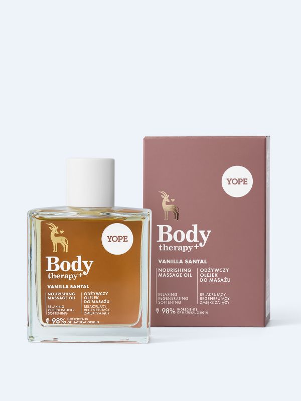 Odżywczy olejek do masażu Body therapy+ Vanilla Santal